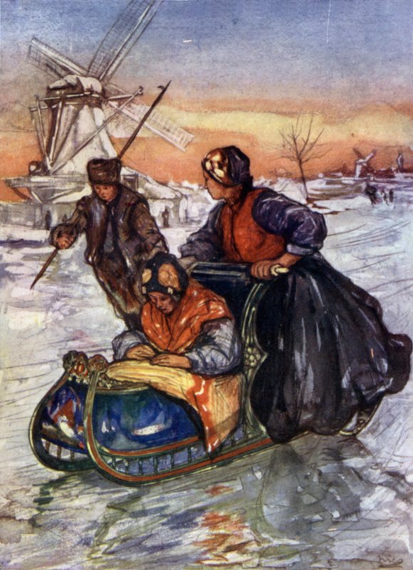 A Race on Skates (cor litho) de Nico Jungman