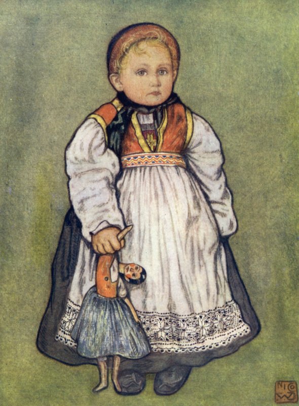 Noruega: A Baby of Telemarken (cor litho) de Nico Jungman