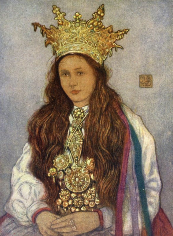 Noruega: A Hardanger Bride (cor litho) de Nico Jungman
