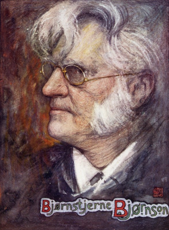 Noruega: Bjornstjerne Bjornson (cor litho) de Nico Jungman