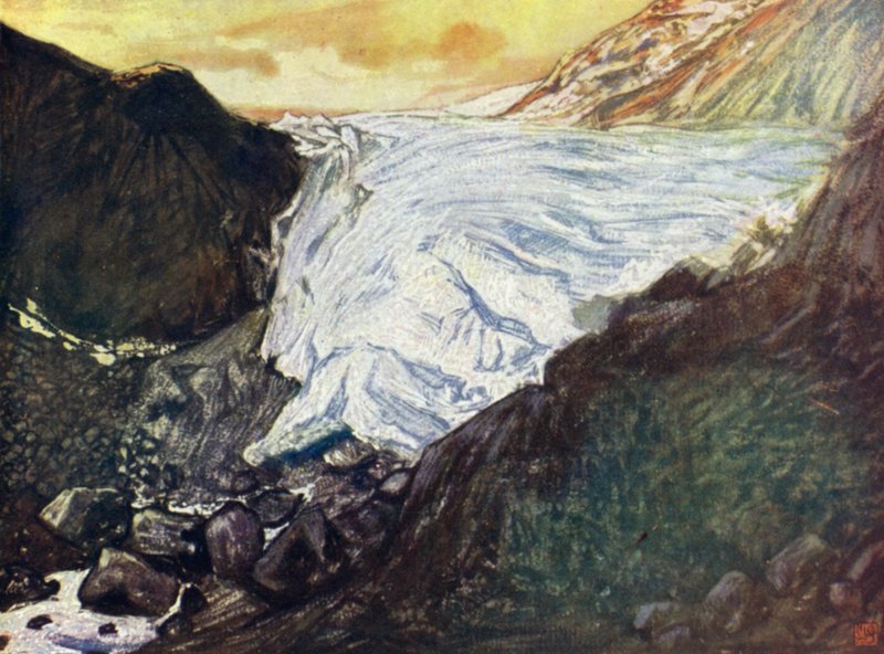 Noruega: Buerbrae, Odde Hardanger (cor litho) de Nico Jungman