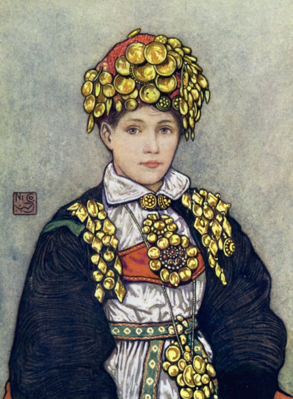 Noruega: Saetersdalen Bride (cor litho) de Nico Jungman