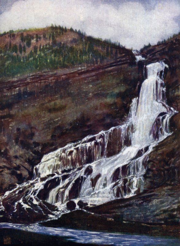 Noruega: Vaefos, Hildal, Hardanger (cor litho) de Nico Jungman