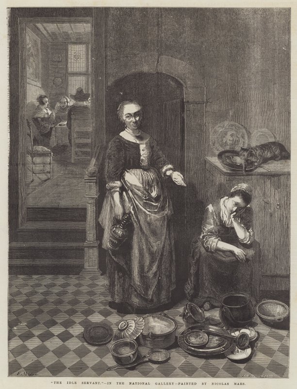 O servo ocioso de Nicolaes Maes