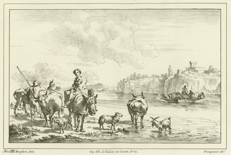 Mulher, mula de Nicolaes Pietersz. Berchem