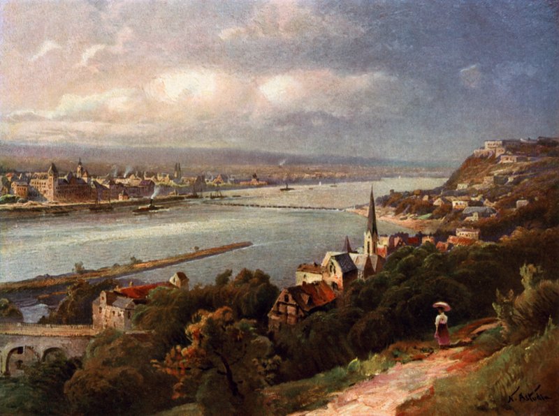 Coblença e Ehrenbreitstein de Nicolai Astudin