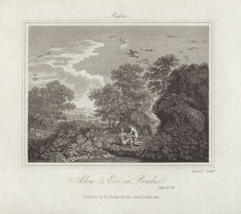 Adão e Eva de Nicolas Poussin