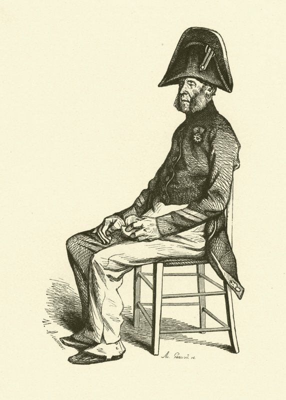 O pensionista (gravação) de Nicolas Toussaint (after) Charlet