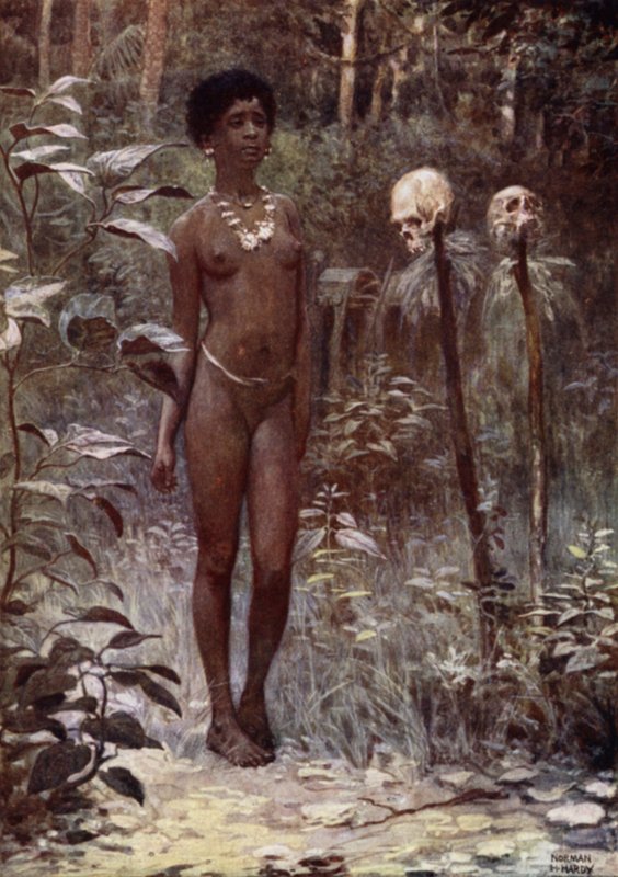 A Tapu Virgin, Ilhas Salomão Britânicas (cor litho) de Norman Hardy