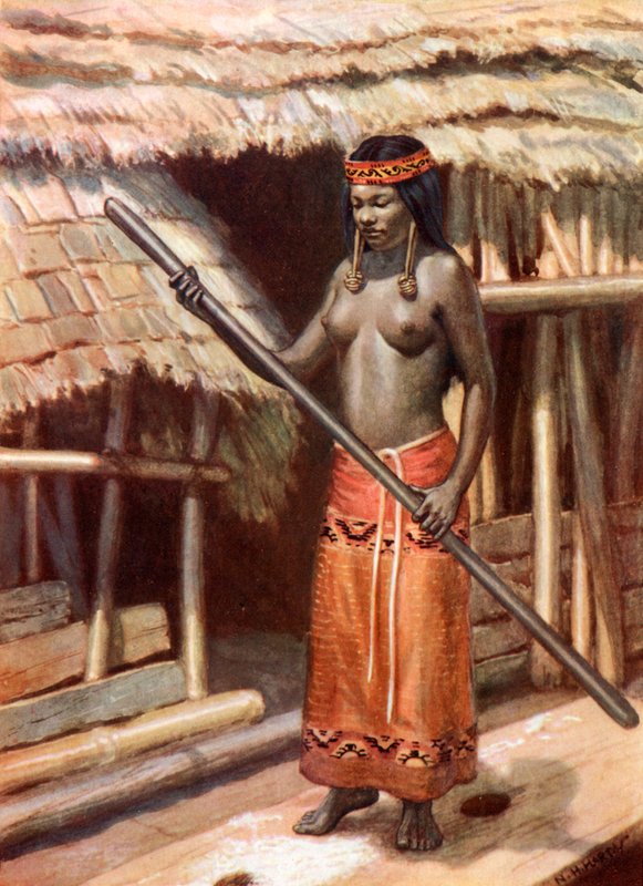 Menina Kenyah-Kayan: Sarawak, Bornéu de Norman Hardy