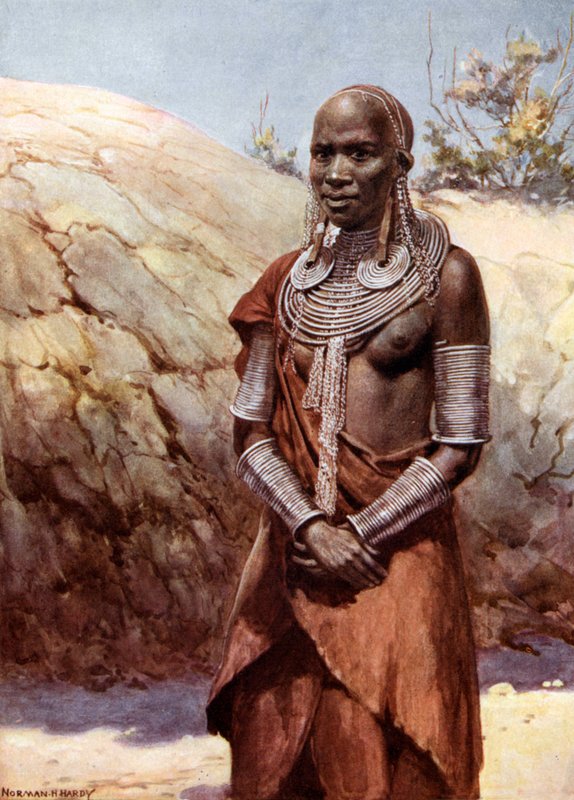 Mulher Masai: África Oriental Britânica de Norman Hardy