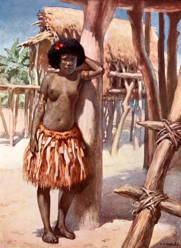 Mulher do Distrito de Rigo: Nova Guiné Britânica de Norman Hardy