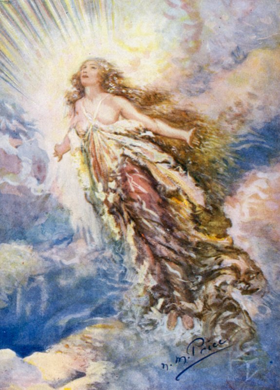 Beethoven: "Alegria, centelha celestial de Deus!" (lito colorido) de Norman Mills (after) Price