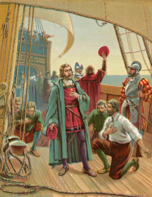 Columbus descobrindo a América de North American