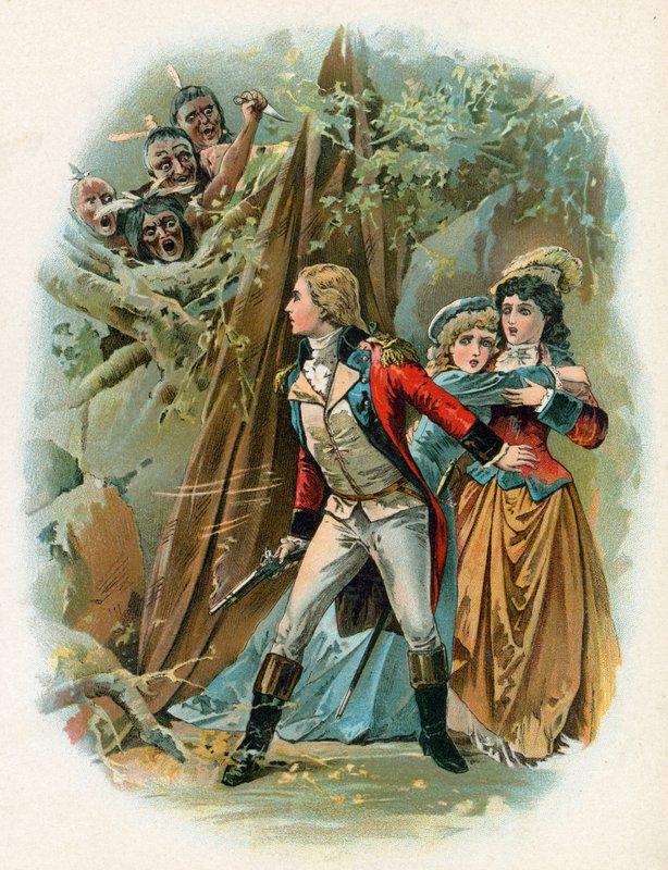Ilustração para o último dos moicanos de North American