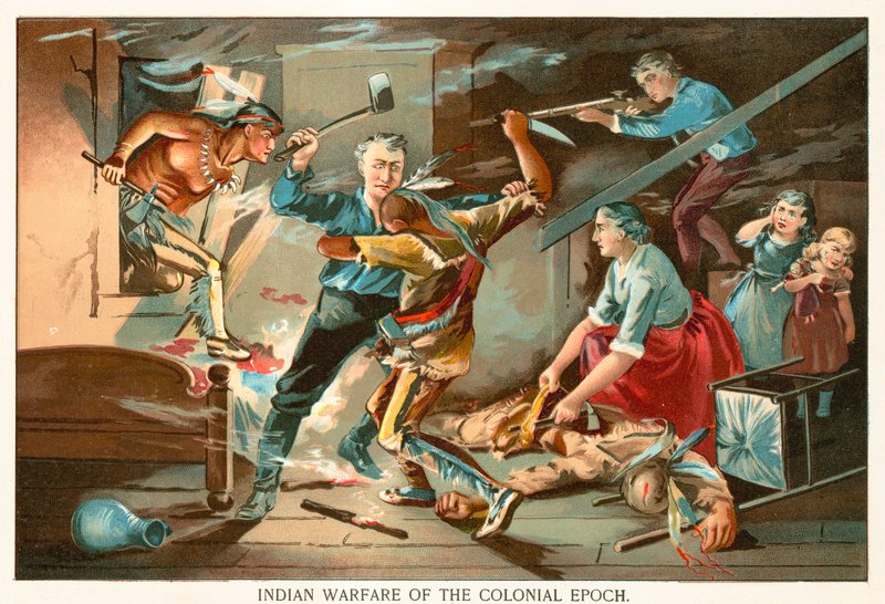 Guerra indígena da época colonial de North American