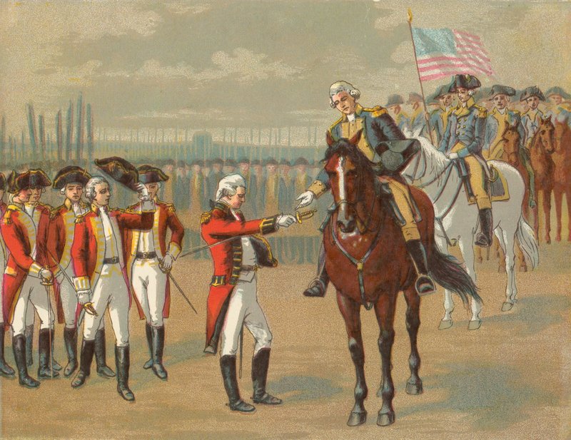A rendição de Cornwallis de North American