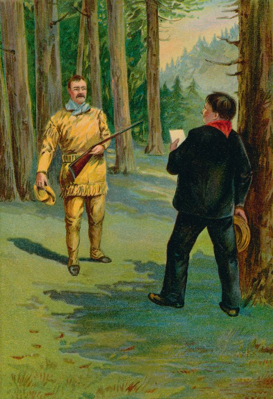 Theodore Roosevelt convocado à beira do leito do presidente moribundo de North American