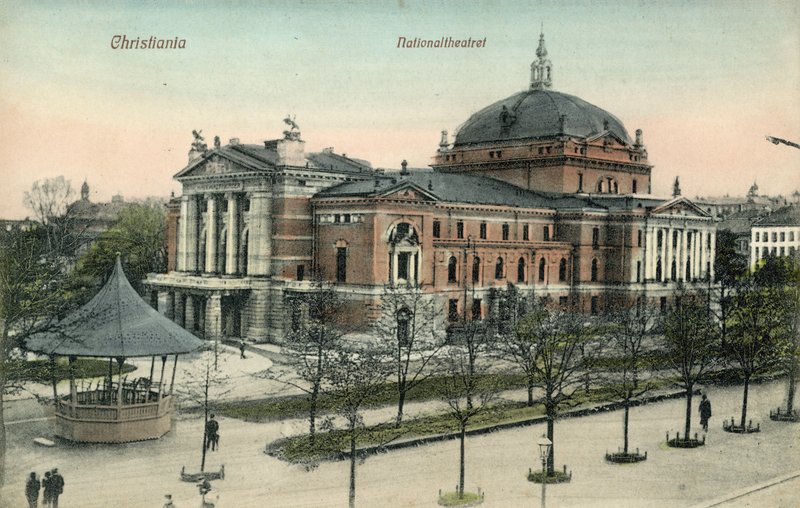 O teatro nacional, oslo, noruega de Norwegian Photographer