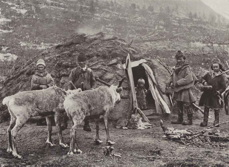 Uma família Lapp de Norwegian Photographer