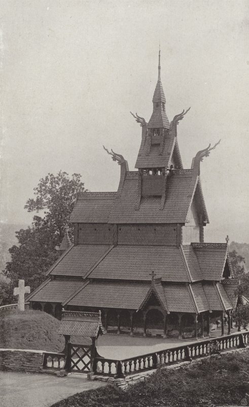 Igreja da madeira da sorte de Norwegian Photographer