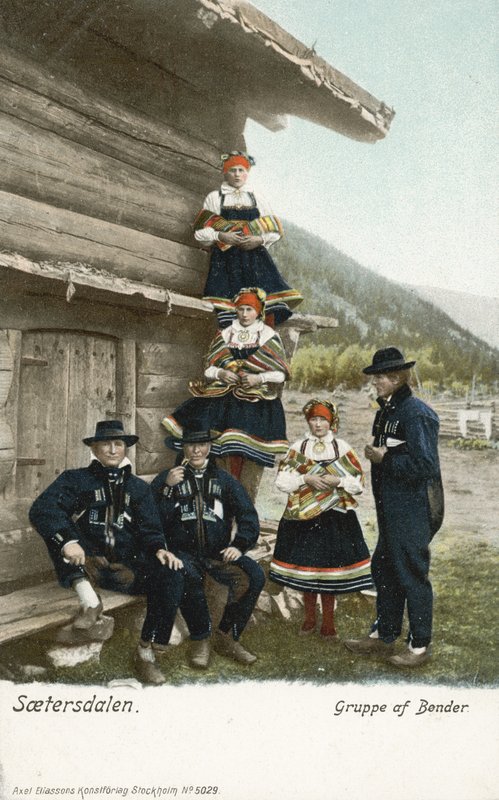 Grupo de agricultores, Setesdal, Noruega de Norwegian Photographer
