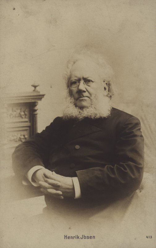 Henrik Ibsen (1828-1906), dramaturgo norueguês de Norwegian Photographer