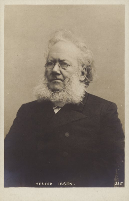 Henrik Ibsen (1828-1906), dramaturgo norueguês de Norwegian Photographer