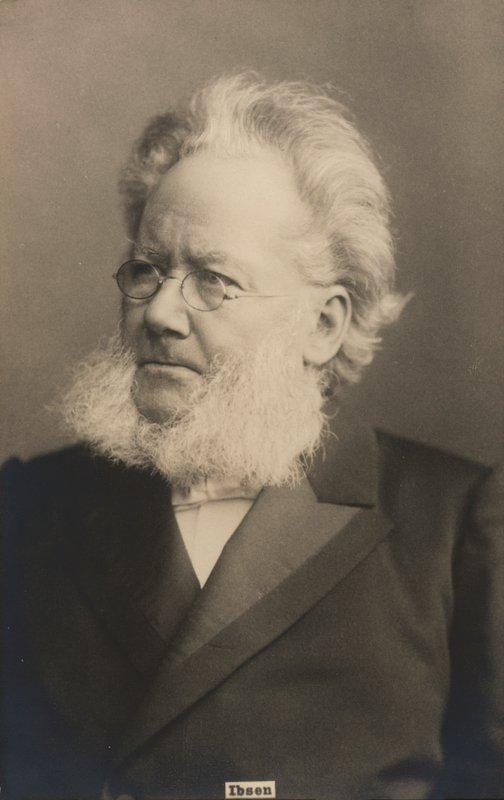 Henrik Ibsen, dramaturgo e poeta norueguês (foto a p/b) de Norwegian Photographer