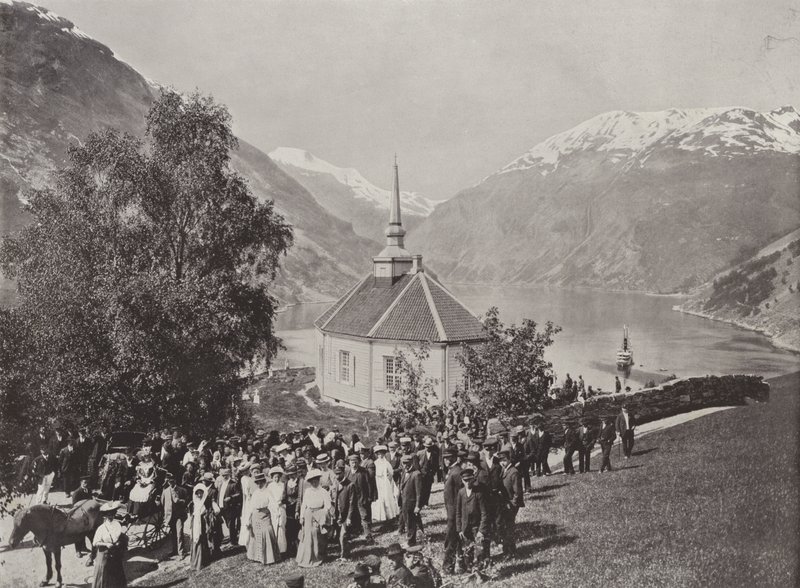 Merok, Geiranger (foto a p/b) de Norwegian Photographer