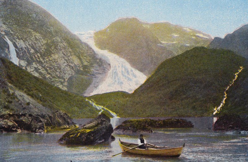 Norge / Noruega: Bondhusbraeen (fotografia a cores) de Norwegian Photographer