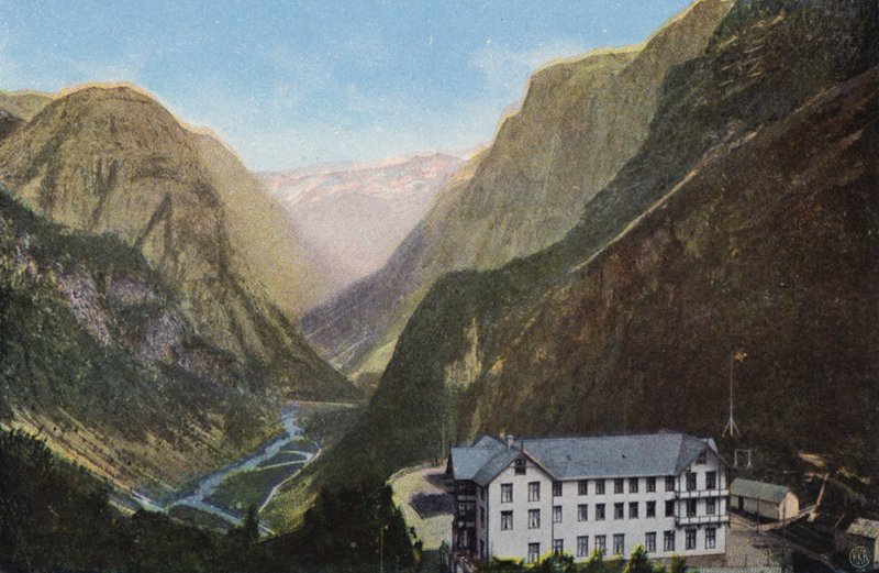 Norge / Noruega: Stalheim (fotografia a cores) de Norwegian Photographer