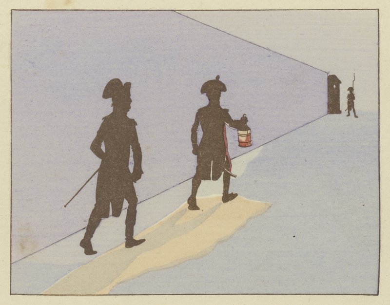 Um tenente em Valence, em 1785, Napoleão fazia a patrulha noturna todos os dias de Onfray de Breville Job