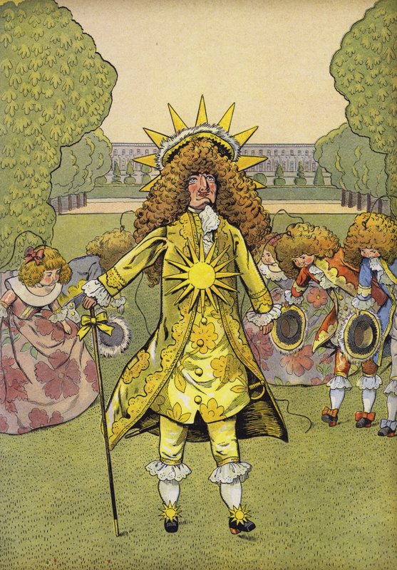 Rei louis xiv, a, sol, rei, palácio, de, versalhes de Onfray de Breville Job