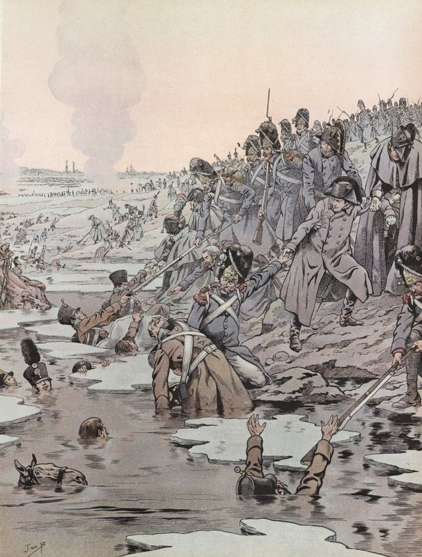 Napoleão na Batalha de Austerlitz de Onfray de Breville Job