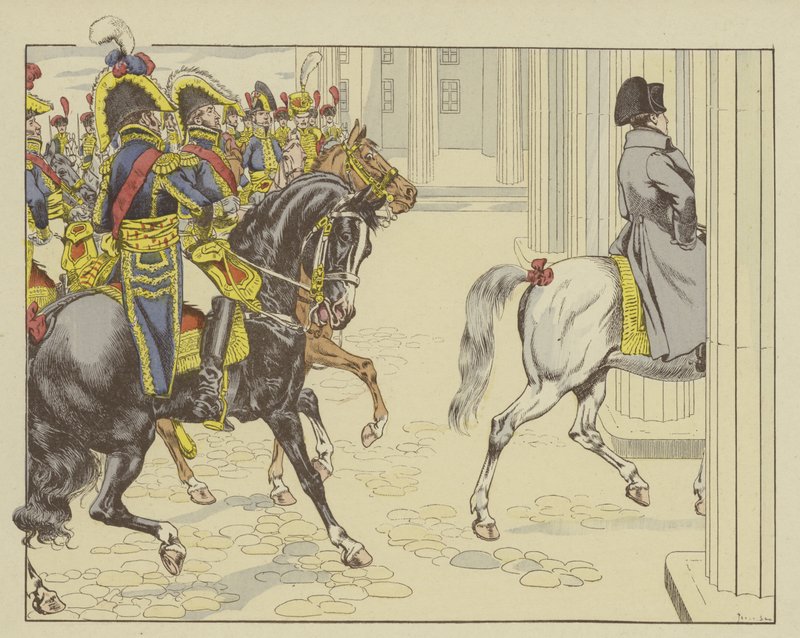 Napoleão entrando em Berlim, 27 de outubro de 1806 de Onfray de Breville Job