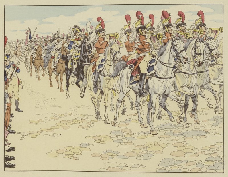 O exército francês que entra em Berlim, 27 de outubro de 1806 de Onfray de Breville Job