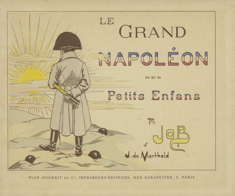 Página de rosto do Grand Napoleon of Little Children de Onfray de Breville Job