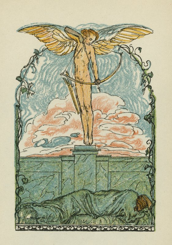 Canções de Anacreonte (litografia a cores) de Otto Friedrich