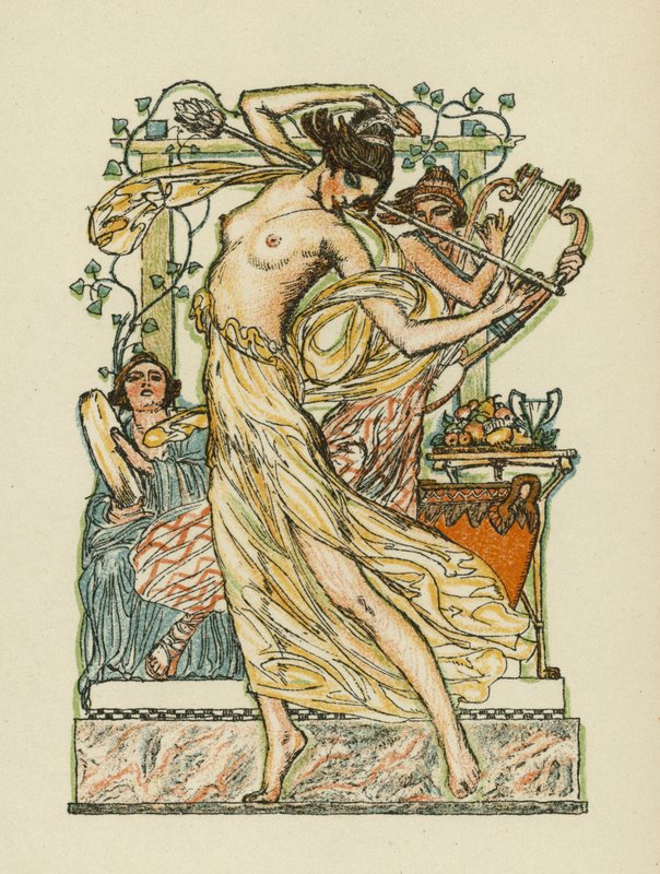 Canções de Anacreonte (litografia a cores) de Otto Friedrich