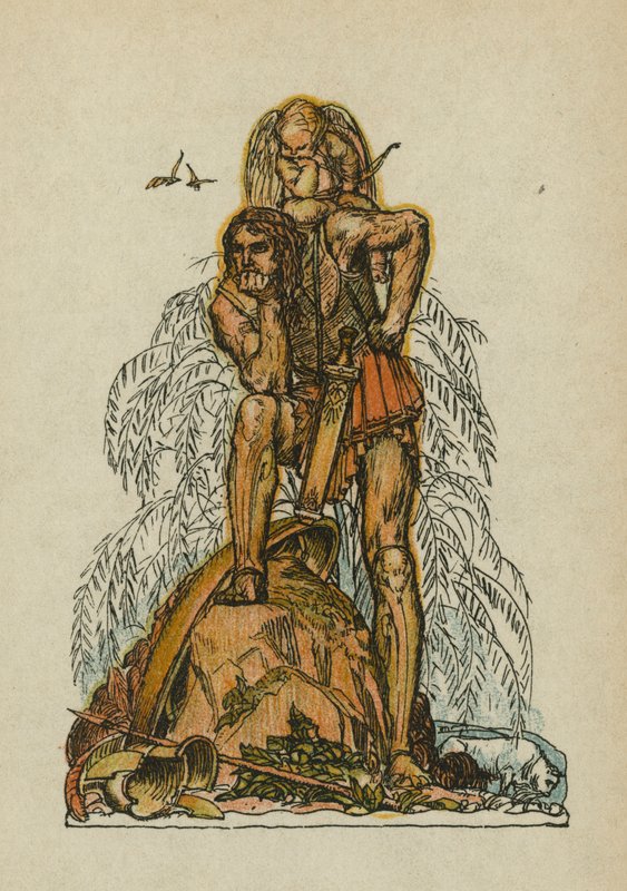 Canções de Anacreonte (litografia a cores) de Otto Friedrich