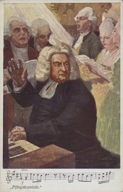 Johann Sebastian Bach (cor litho) de Otto Friedrich