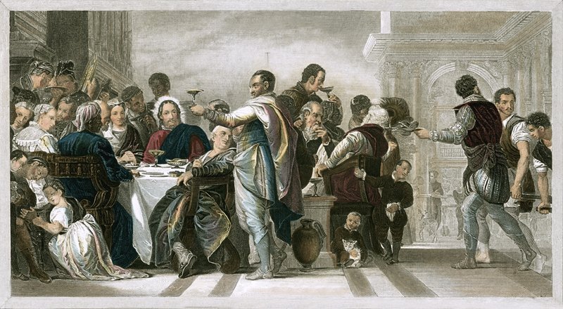 Casamento em cana de Paolo Veronese