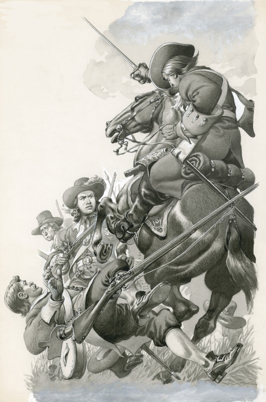 Barriga preta de um cavalo de Pat (1907-95) Nicolle
