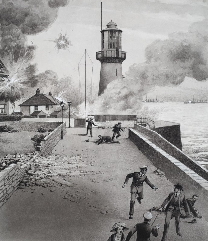 Farol sob bombardeamento de Pat (1907 95) Nicolle