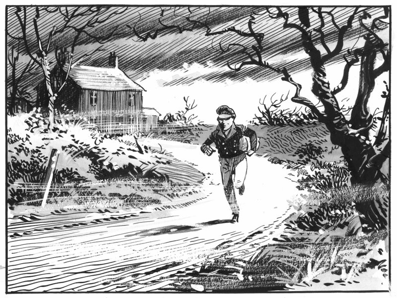 Ilustração para Great Expectations de Charles Dickens (caneta e tinta) de Pat (1907 95) Nicolle