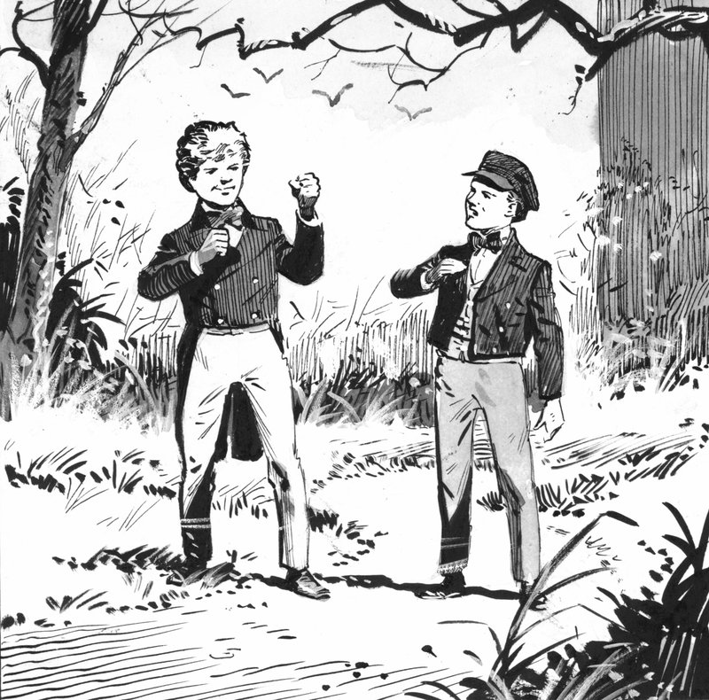 Ilustração para Great Expectations de Charles Dickens (caneta e tinta) de Pat (1907 95) Nicolle