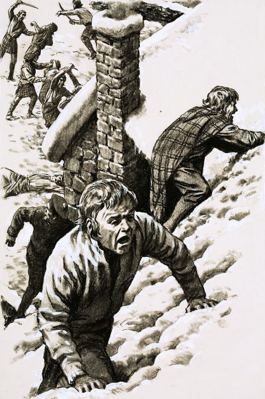 Massacre de Glencoe (guache sobre papel) de Pat (1907 95) Nicolle