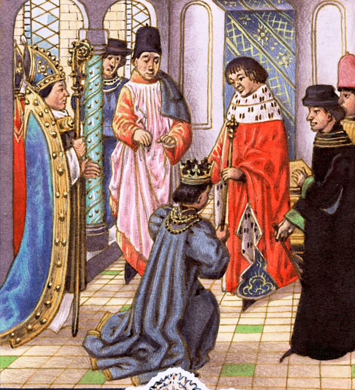 Ricardo II renuncia à sua coroa a Henrique Bollingbroke, mais tarde Henrique IV de Pat (1907 95) Nicolle