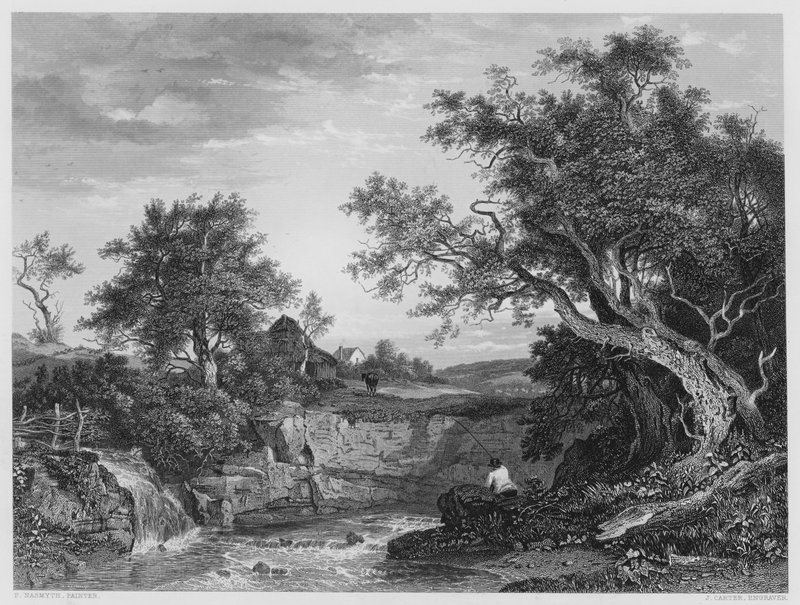O Recanto do Angler, a partir da foto na Galeria Vernon (gravação) de Patrick Nasmyth
